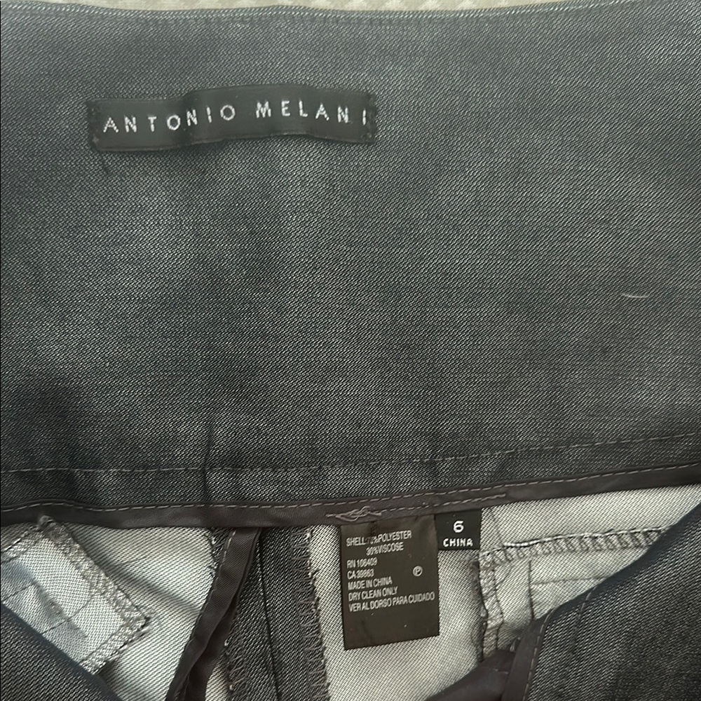 Antonio Melani Women’s Shiny Navy Trousers